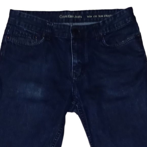 Calvin Klein Slim Straight Jeans Men's Size 34 - Picture 2 of 9